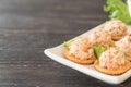 tuna spread with cracker Royalty Free Stock Photo