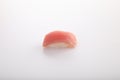 Tuna sushi maguro nigiri sushi isolated in white background Royalty Free Stock Photo