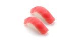 Tuna sushi nigiri set isolated