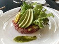 Tuna Tartar and Avocado Slices