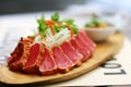 Tuna Tataki salad Royalty Free Stock Photo