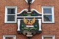 TUNBRIDGE WELLS, KENT/UK - JANUARY 4 : Trade Mark Sign of the Phoenix Assurance company in the Pantiles in Royal Tunbridge Wells