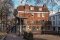 TUNBRIDGE WELLS, KENT/UK - JANUARY 4 : View of buildings in the Pantiles in Royal Tunbridge Wells Kent on January 4, 2019