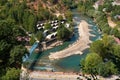 Tunceli, Turkey-September 18 2020: Tunceli city with munzur river