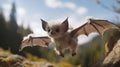 Tundra Felt Stop-motion Bat In 4k With Shallow Depth Of Field
