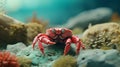 Tundra Felt Stop-motion Crab In 4k With Shallow Depth Of Field
