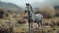 Tundra Felt Stop-motion Zebra In 4k With Shallow Depth Of Field