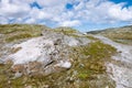 Tundra landscape in Norway Royalty Free Stock Photo