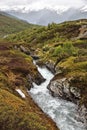 Tundra landscape in Norway Royalty Free Stock Photo