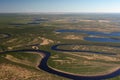 Tundra, rivers and lakes of Taimyr in the spring Royalty Free Stock Photo