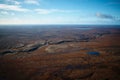 Tundra, Taimyr Peninsula, Russia. Aerial view of the river in the tundra.