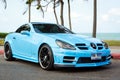 Tuned car benz kompressor Royalty Free Stock Photo