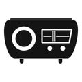 Tuned radio icon, simple style