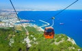Tunektepe Cableway in Antalya, Turkey