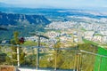 Tunektepe cableway.View from the observation deck.Antalya,Turkey.