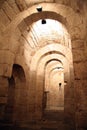 Tunel in a crypt Royalty Free Stock Photo