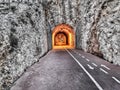Tunel through the mountain