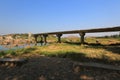 Tungabhadra river near ancient Hampi ruins, Hampi.