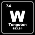 Tungsten (Wolfram) icon Royalty Free Stock Photo