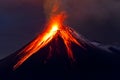 Tungurahua Volcano eruption Royalty Free Stock Photo