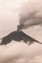 Tungurahua Volcano Eruption Royalty Free Stock Photo