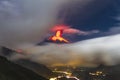 Tungurahua volcano eruption Royalty Free Stock Photo