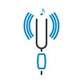 Tuning Fork Icon Royalty Free Stock Photo