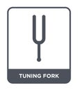 tuning fork icon in trendy design style. tuning fork icon isolated on white background. tuning fork vector icon simple and modern Royalty Free Stock Photo