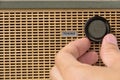 Tuning radio knob