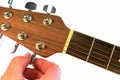 Tuning Tune Guitar Isolated Royalty Free Stock Photo