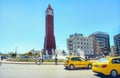 Clock tower on Avenue Bourguiba. Tunis, Tunisia, Africa Royalty Free Stock Photo