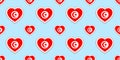 Tunisia background. Tunisian flag seamless pattern. Vector stikers. Love hearts symbols. Good choice for sports pages, travel, sch