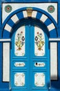 Tunisia, Cap Bon. Nabeul. Typical Traditional door Royalty Free Stock Photo