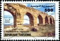 Stamp printed in Tunisia from the Royalty Free Stock Photo