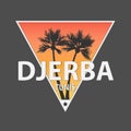Tunisia djerba New abstract logo icon button label vector