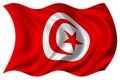 Tunisia flag isolated