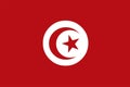 Tunisia flag vector. Illustration of Tunisia flag .