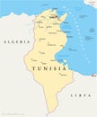 Tunisia Political Map