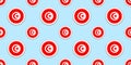 Tunisia round flag seamless pattern. Tunisian background. Vector circle icons. Geometric symbols. Texture for travel