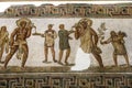 Tunisia. Tunis. Bardo Museum. Roman fresco mosaic. Allegory of wine. Fragment Royalty Free Stock Photo