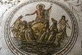 Tunisia. Tunis. Bardo Museum. A Roman fresco mosaic representing the God of the sea, Poseidon. Fragment