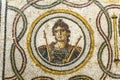 Tunisia. Tunis. Bardo Museum. A Roman fresco mosaic representing a portrait of a man. Fragment