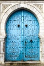 North Africa. Tunisia. Tunis. Traditional door in wood