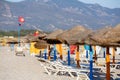 Tunisian beach in morning without people