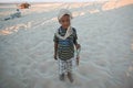 Tunisian boy in Sahara