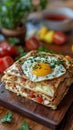 Tunisian brik with egg and tuna. Royalty Free Stock Photo