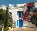 Tunisian courtyard Royalty Free Stock Photo