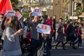 Tunisian demonrstrators in Nice, France