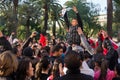 Tunisian demonrstrators in Nice, France