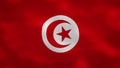 Tunisian dense flag fabric wavers, background loop